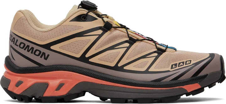Salomon Beige XT-6 Sneakers