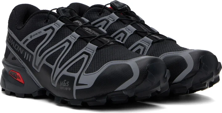 Salomon Black & Gray SPEEDCROSS 3 GORE-TEX Sneakers - Image 4