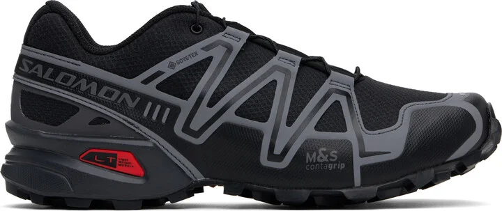 Salomon Black & Gray SPEEDCROSS 3 GORE-TEX Sneakers