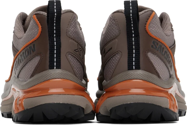 Salomon Brown & Orange Xt-6 Expanse Sneakers - Image 2