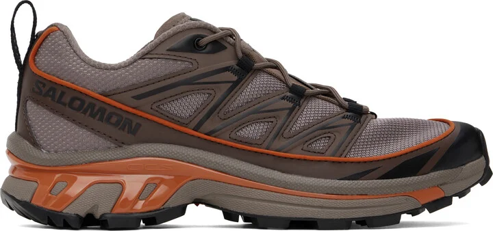 Salomon Brown & Orange Xt-6 Expanse Sneakers