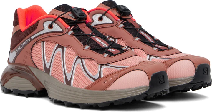 Salomon Burgundy & Pink XT-Whisper Sneakers - Image 4