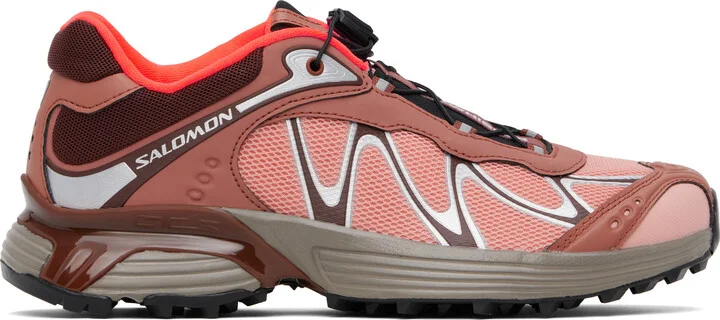 Salomon Burgundy & Pink XT-Whisper Sneakers