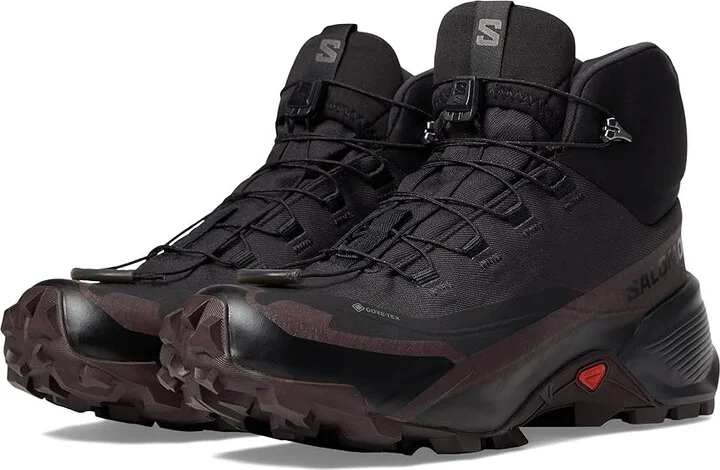 Salomon Cross Hike Mid GTX 2 Women's Shoes Black/Chocolate Plum/Black : 8.5 B - Medium