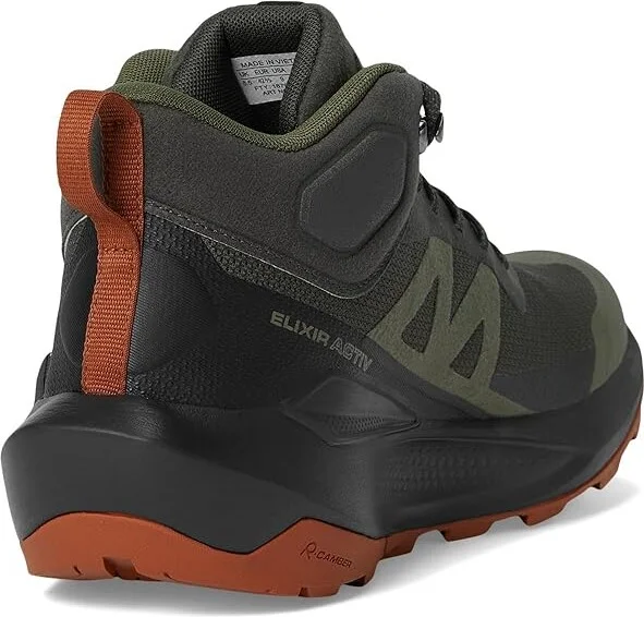 Salomon Elixir Activ Men's Walking Shoes Peat/Black/Caramel Cafe : 7.5 D - Medium, Leather/Rubber - Image 4