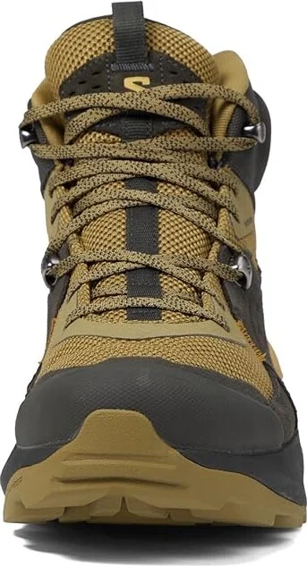 Salomon Elixir Mid GORE-TEX(r) Men's Shoes Black/Dried Herb/Southern Moss : 10.5 D - Medium, Leather/Synthetic/Textile - Image 3