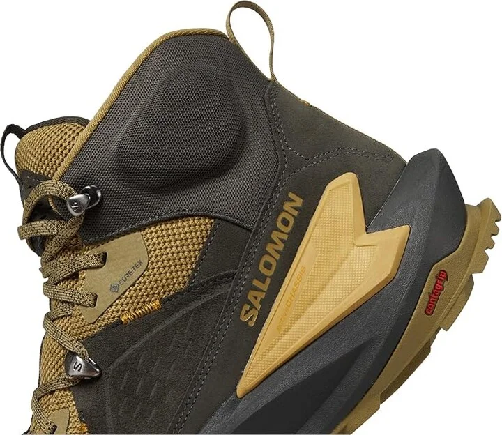 Salomon Elixir Mid GORE-TEX(r) Men's Shoes Black/Dried Herb/Southern Moss : 10.5 D - Medium, Leather/Synthetic/Textile - Image 4