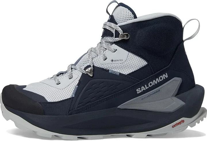 Salomon Elixir Mid GORE-TEX(r) Women's Boots Carbon/Pearl Blue/Flint Stone : 6.5 B - Medium, Synthetic - Image 5