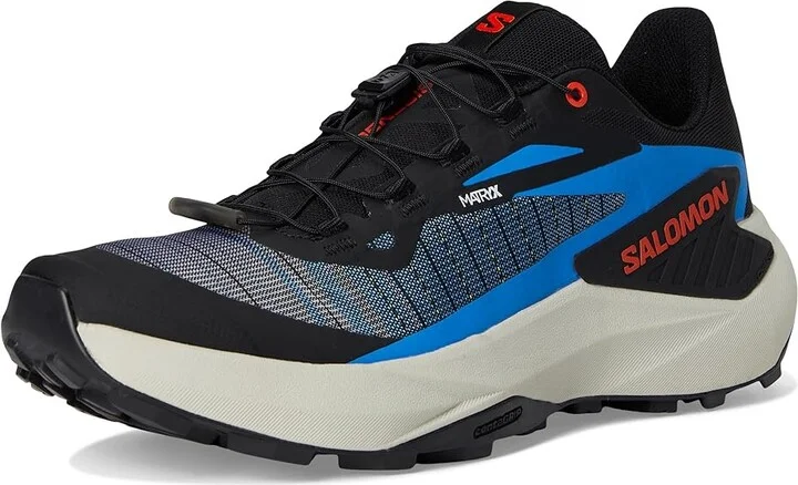 Salomon Genesis Men's Shoes Black/French Blue/Cherry Tomato : 9.5 D - Medium, Leather - Image 5