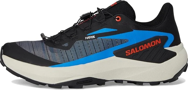 Salomon Genesis Men's Shoes Black/French Blue/Cherry Tomato : 9.5 D - Medium, Leather - Image 6