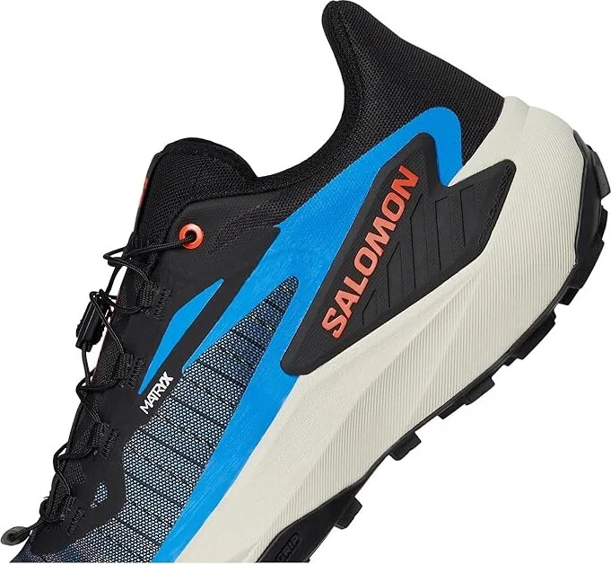 Salomon Genesis Men's Shoes Black/French Blue/Cherry Tomato : 9.5 D - Medium, Leather - Image 7