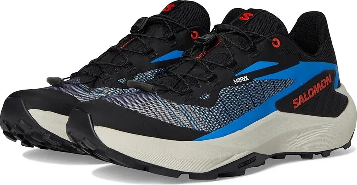 Salomon Genesis Men's Shoes Black/French Blue/Cherry Tomato : 9.5 D - Medium, Leather