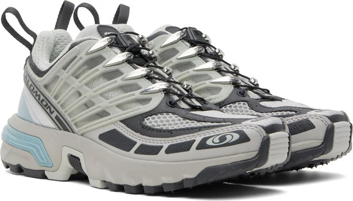 Salomon Gray & Blue ACS Pro Sneakers - Image 4