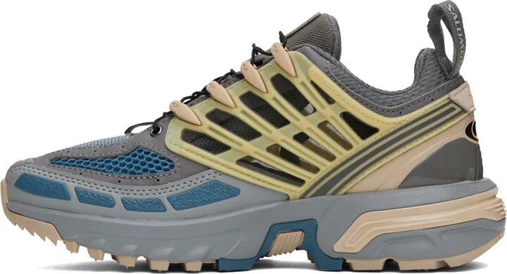Salomon Gray & Blue ACS Pro Sneakers - Image 3