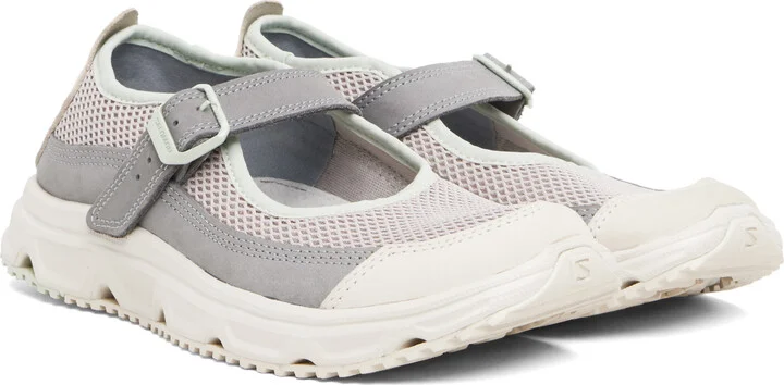 Salomon Gray & Green RX Marie-Jeanne Sneakers - Image 4