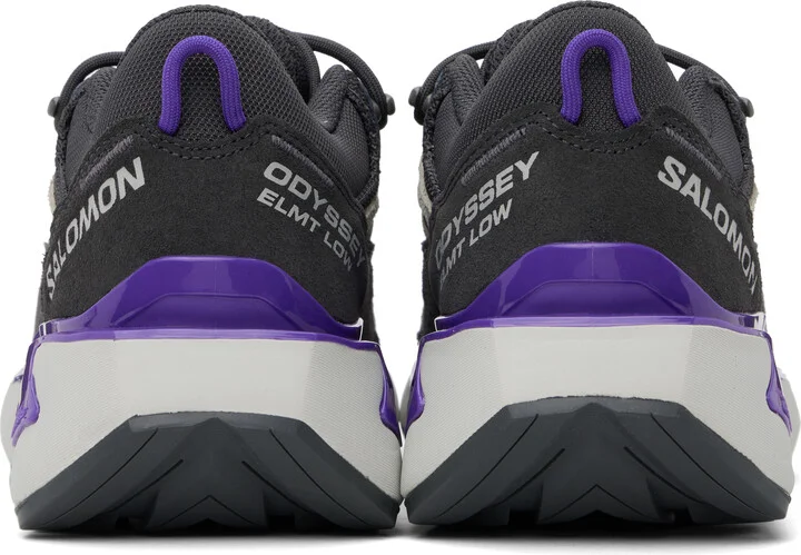 Salomon Gray Odyssey Elmt Low Sneakers - Image 2
