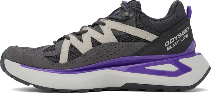 Salomon Gray Odyssey Elmt Low Sneakers - Image 3