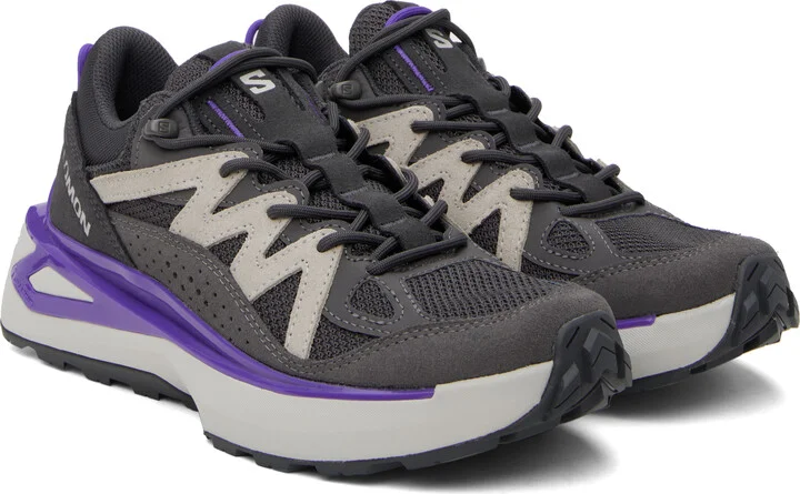 Salomon Gray Odyssey Elmt Low Sneakers - Image 4