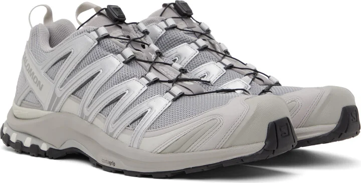 Salomon Gray & Silver XA Pro 3D Sneakers - Image 4