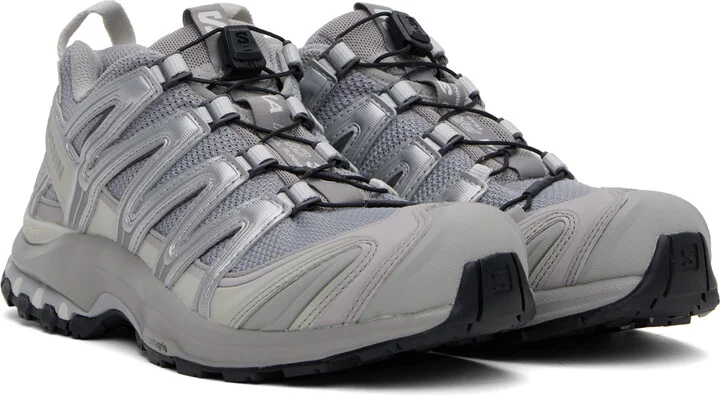 Salomon Gray & Silver XA PRO 3D Sneakers - Image 4