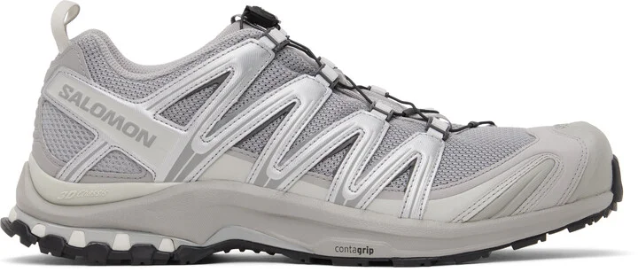 Salomon Gray & Silver XA Pro 3D Sneakers