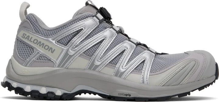 Salomon Gray & Silver XA PRO 3D Sneakers