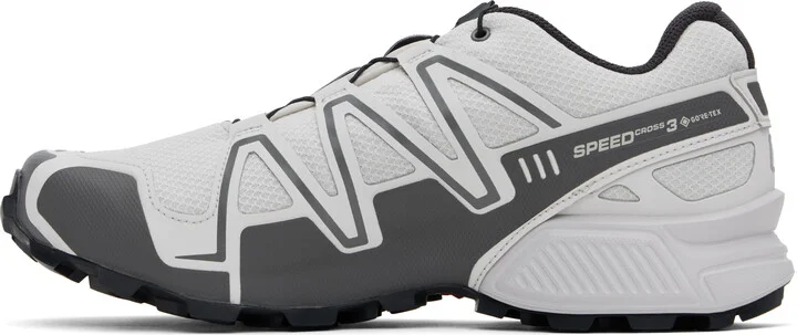 Salomon Gray SPEEDCROSS 3 GORE-TEX Sneakers - Image 3