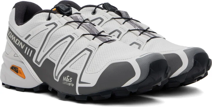 Salomon Gray SPEEDCROSS 3 GORE-TEX Sneakers - Image 4
