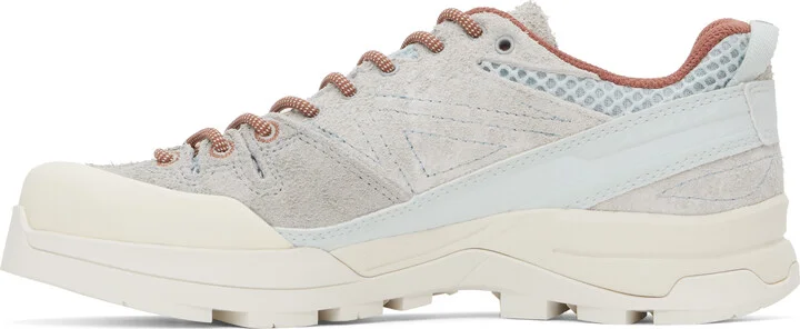 Salomon Gray X-ALP Suede Sneakers - Image 3