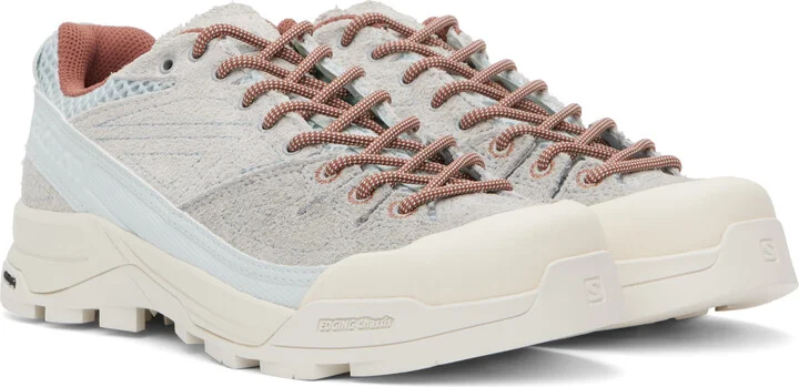 Salomon Gray X-ALP Suede Sneakers - Image 4