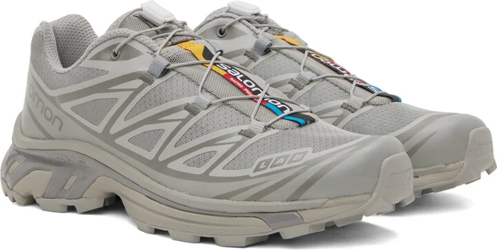Salomon Gray XT-6 Sneakers - Image 4