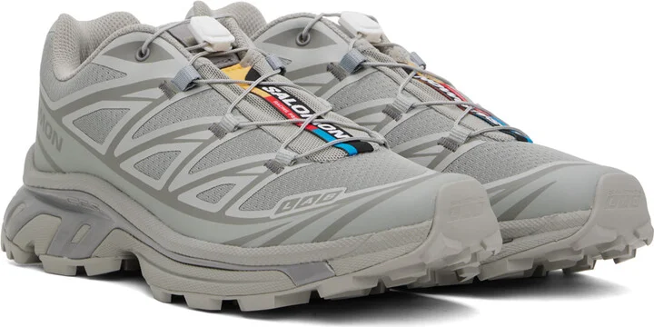 Salomon Gray XT-6 Sneakers - Image 4