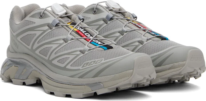 Salomon Gray XT-6 Sneakers - Image 4