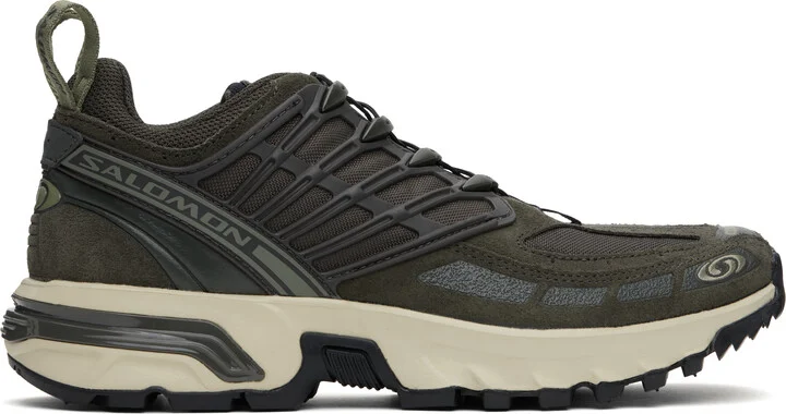 Salomon Khaki ACS PRO LEATHER Sneakers