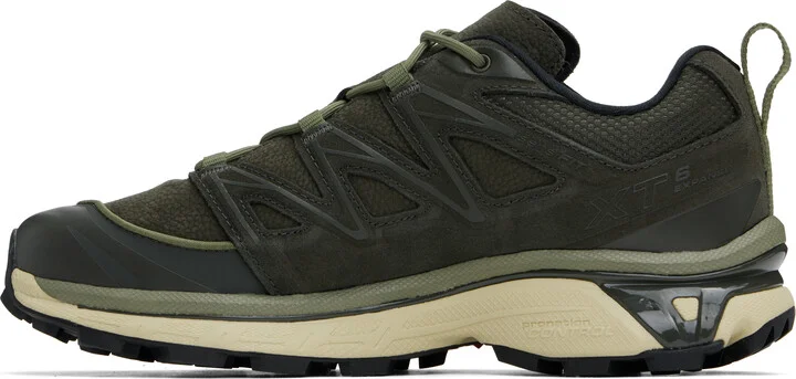Salomon Khaki XT-6 EXPANSE LEATHER Sneakers - Image 3