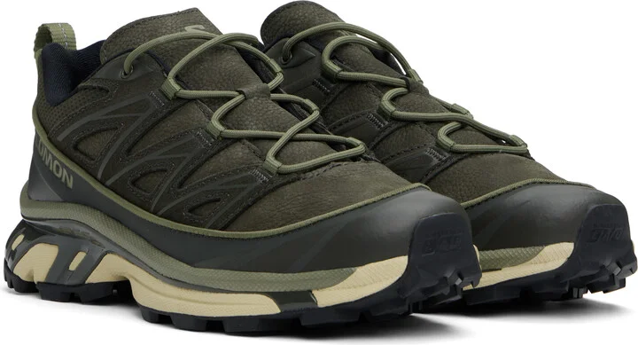 Salomon Khaki XT-6 EXPANSE LEATHER Sneakers - Image 4