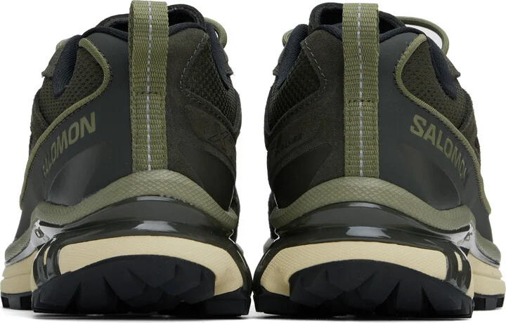 Salomon Khaki XT-6 EXPANSE LEATHER Sneakers - Image 2