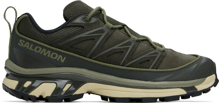 Salomon Khaki XT-6 EXPANSE LEATHER Sneakers