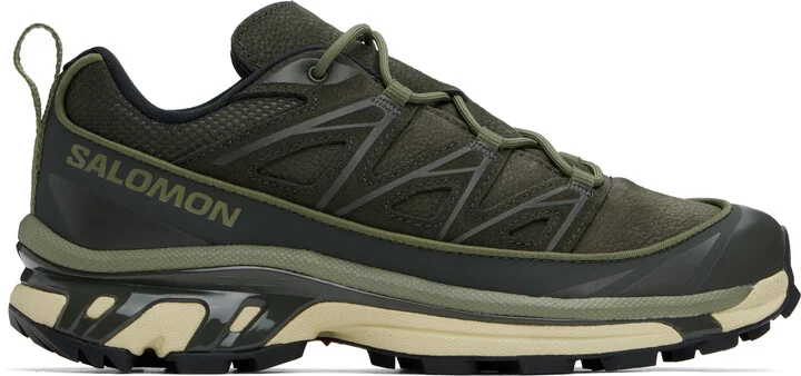 Salomon Khaki XT-6 EXPANSE LEATHER Sneakers