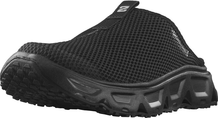 Salomon Men’s Reelax Slide 6.0 Slip-On Recovery Shoes - Black/Black/Alloy - 7