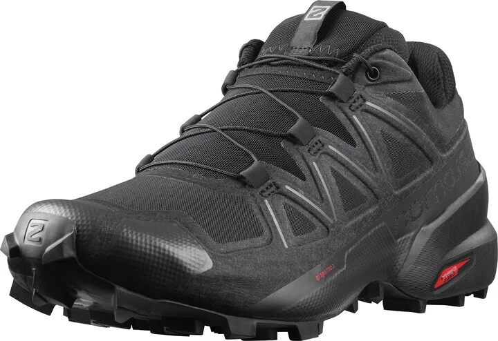 Salomon Men’s Speedcross 5 Trail Running Shoes - Black/Black/Phantom - 7.5