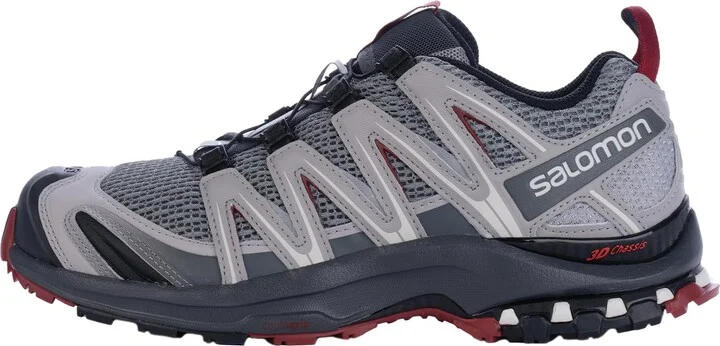 Salomon Men’s XA PRO 3D Trail Running Shoes - Monument/Ebony/Red Dahlia - 14