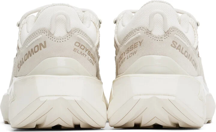 Salomon Off-White & Beige Odyssey ELMT Low Sneakers - Image 2