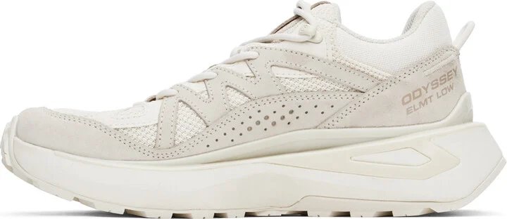 Salomon Off-White & Beige Odyssey ELMT Low Sneakers - Image 3