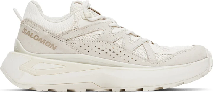 Salomon Off-White & Beige Odyssey ELMT Low Sneakers