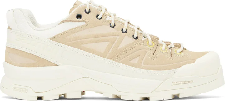 Salomon Off-White & Beige X-Alp Leather Sneakers