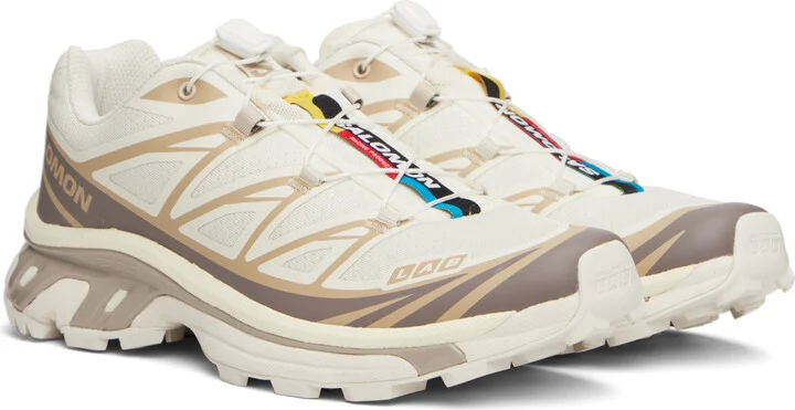 Salomon Off-White & Gray XT-6 Sneakers - Image 4