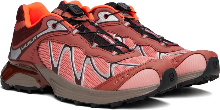Salomon Pink & Burgundy XT-Whisper Sneakers - Image 4