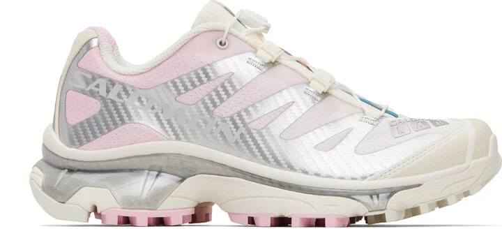 Salomon Pink & Silver XT-4 OG Sneakers