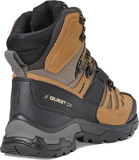 Salomon Quest 4 GTX(r) Men's Shoes Kelp/Black/Castlerock : 8.5 D - Medium, Textile/Suede/Leather - Image 4